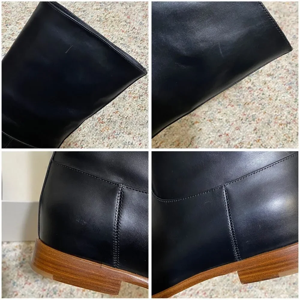Gabriela Hearst Tina Leather Flat Boots size 36